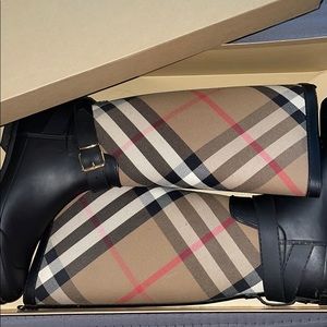 Burberry rain boots